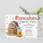 Sinterklaas Pannenkoeken & Pyjama Kerstmis PJ's Fe Kaart (Staand voorkant)