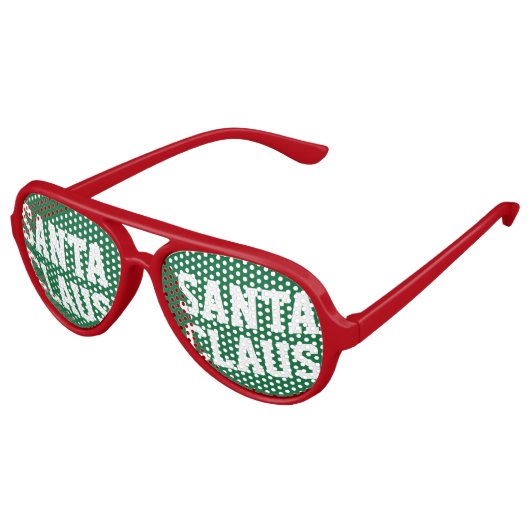 Sinterklaas party tinten grappige bulk kerstcadeau aviator zonnebril (Gekanteld)