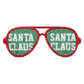 Sinterklaas party tinten grappige bulk kerstcadeau aviator zonnebril (Voorkant)