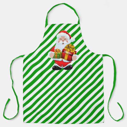 Sinterklaas Personaliseer Naam Kerstcadeau Schort (Voorkant)