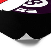 Sinterklaas Pet Biljart 8 LL Kerst Poster (Hoek)