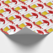 Sinterklaas Pet op Bier Mok Cadeaupapier (Hoek)