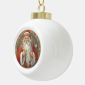 Sinterklaas  Pet Sneeuwvlok Ingelijste Ornament (Rechts)