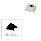 Sinterklaas Pet Stijlvol Script Vakantie Rubberstempel (Gestempeld)