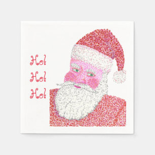 Sinterklaas Pointillisme Kerstmis Papier Servetten