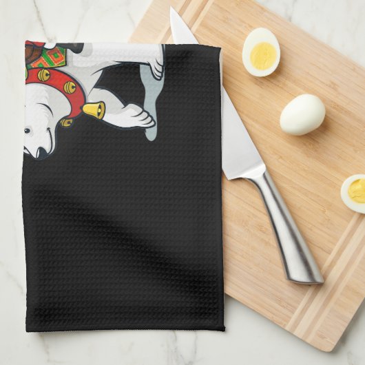 Sinterklaas poolrijden beer theedoek (Quarter Fold)