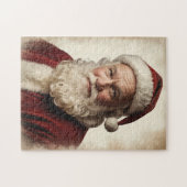 Sinterklaas portret met zachte glimlach legpuzzel (Horizontaal)