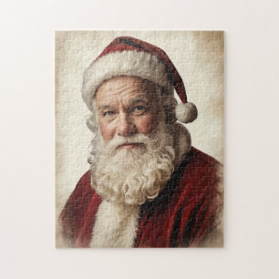 Sinterklaas portret met zachte glimlach legpuzzel