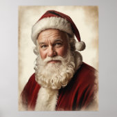 Sinterklaas portret met zachte glimlach poster (Voorkant)