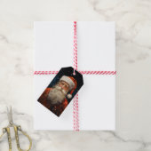 Sinterklaas Portret Vincent van Gogh Stijl Cadeaulabel (Met Touw)