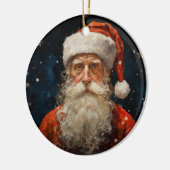 Sinterklaas Portret Vincent van Gogh Stijl Keramisch Ornament (Links)