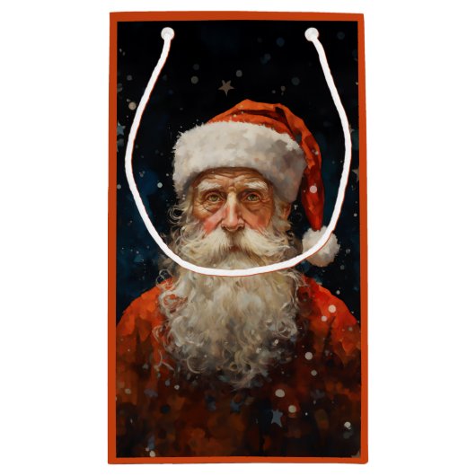 Sinterklaas Portret Vincent van Gogh Stijl Klein Cadeauzakje (Achterkant)