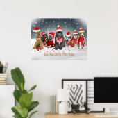 Sinterklaas Poster voor prettige kerstdagen (Thuiskantoor)