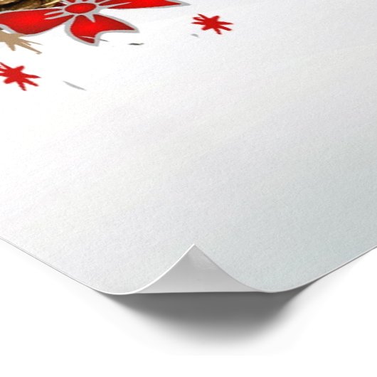 Sinterklaas Poster voor prettige kerstdagen (Hoek)