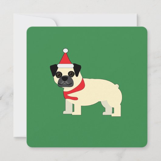 Sinterklaas Pug Kaart (Voorkant)