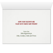 Sinterklaas Pug op slee Kerstmis (Binenzijde Horizontaal (Onderkant))