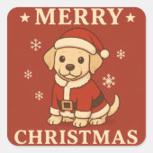 Sinterklaas puppy stickers (Voorkant)