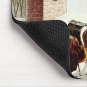 Sinterklaas Rendier Sleigh mousepad Muismat (Hoek)