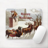 Sinterklaas Rendier Sleigh mousepad Muismat (Met muis)