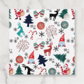 Sinterklaas rendieren dennen wanten bedankjes labels (Achterkant)