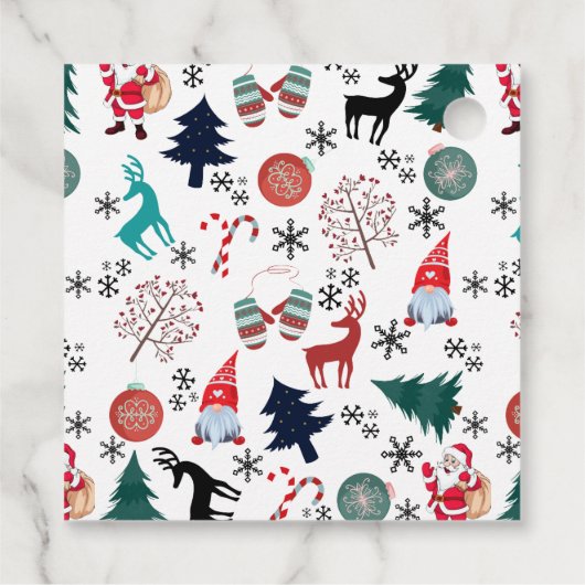 Sinterklaas rendieren dennen wanten bedankjes labels (Achterkant)