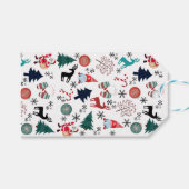 Sinterklaas rendieren dennen wanten cadeaulabel (Voorkant (Horizontaal))