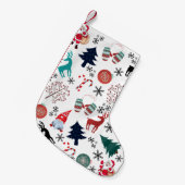 Sinterklaas rendieren dennen wanten kleine kerstsok (Voorkant (Hangend))