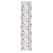 Sinterklaas rendieren dennen wanten korte tafelloper (Voorkant)