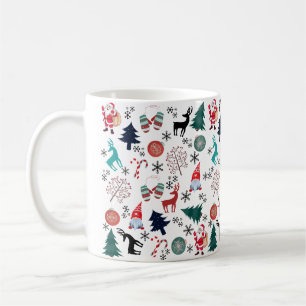 Sinterklaas rendieren dennen wanten patroon koffiemok