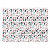 Sinterklaas rendieren dennen wanten tafelkleed (Voorkant (Horizontaal))