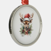 Sinterklaas rendieren kerstversiering metalen ornament (Rechts)