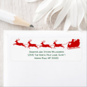 Sinterklaas rendieren slee kerst Feestdagen Etiket (Insitu)