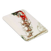 Sinterklaas rendieren slee kerstavond Magneet (Rechterzijde)