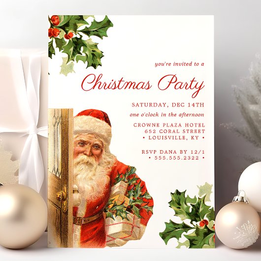  Sinterklaas Retro Kerstfeest Kaart