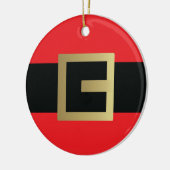 Sinterklaas riem Kerstmis Keramisch Ornament (Links)