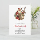 Sinterklaas Rijden Een Rendier Kaart (Staand voorkant)