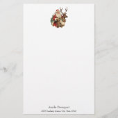  Sinterklaas Rijden Een Rendier Kerstmis Briefpapier (Voorkant)