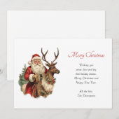  Sinterklaas Rijden Een Rendier Kerstmis Feestdagenkaart (Voorkant / Achterkant)