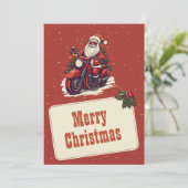 Sinterklaas rijden op de Cartoon Feestdagenkaart (Staand voorkant)