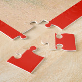 Sinterklaas rijden op een ezel Vrolijk Kerstfeest Legpuzzel (Zijkant)