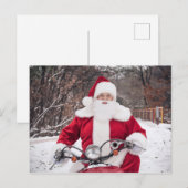 Sinterklaas rijden op een Motorcycle Post Kaart (Voorkant / Achterkant)