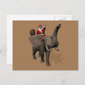 Sinterklaas rijden op Elephant Holiday Briefkaart (Voorkant / Achterkant)
