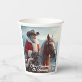 Sinterklaas Rijden Western Kerstmis Papieren Bekers (Voorkant)