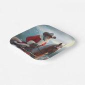 Sinterklaas Rijden Western Kerstmis Papieren Bordje (Gebogen)