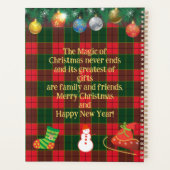 Sinterklaas rijdt in een slee geleid door rendiere planner (Achterkant)