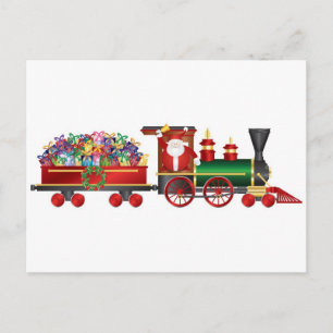 Sinterklaas rinkelt bel in de trein met cadeaus Ka Feestdagenkaart