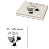 Sinterklaas Roeststempel 4x5 Rubberstempel (Gestempeld)