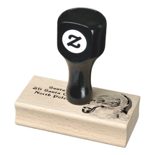 Sinterklaas Roken Een Pijp Noordpool Alaska Rubberstempel (Stempel)