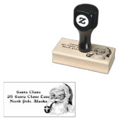 Sinterklaas Roken Een Pijp Noordpool Alaska Rubberstempel (Gestempeld)