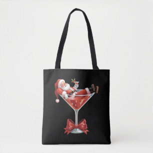 Sinterklaas' Rommelige Kerst Martini Grappige Sint Tote Bag